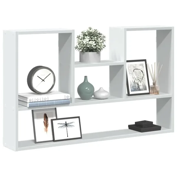 Étagère murale blanche 99 x 15 x 60 cm Bois d'ingénierie