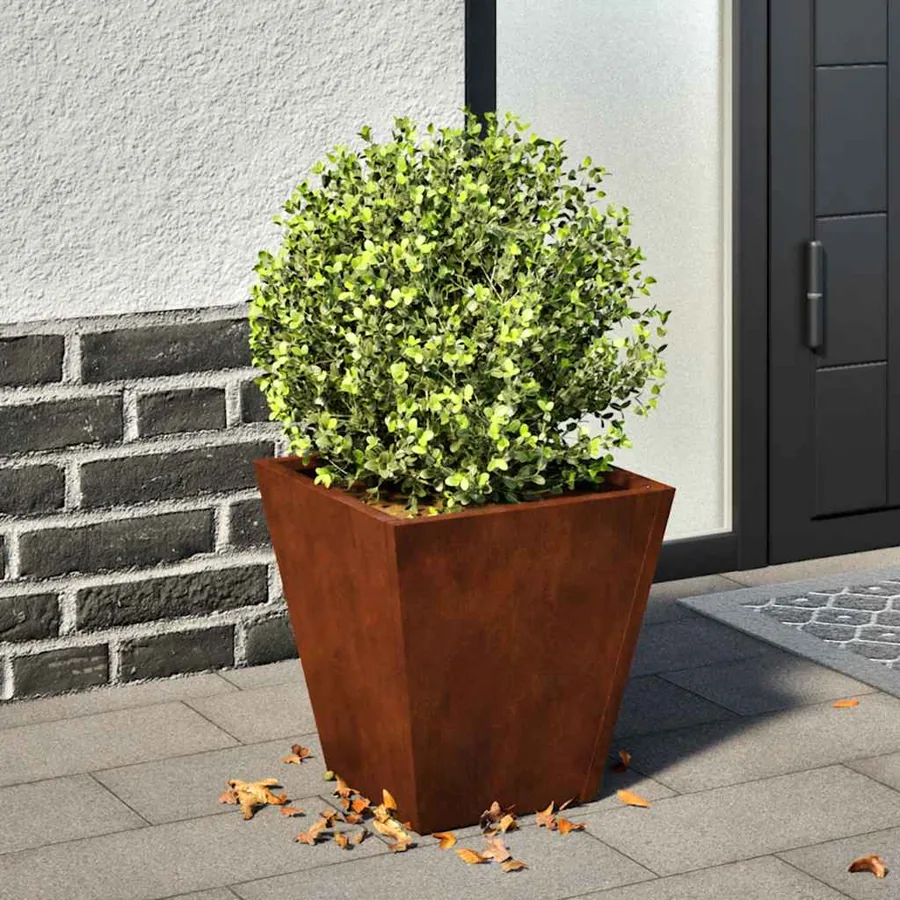 Jardinières 2 pcs 30x30x30 cm acier résistant aux intempéries
