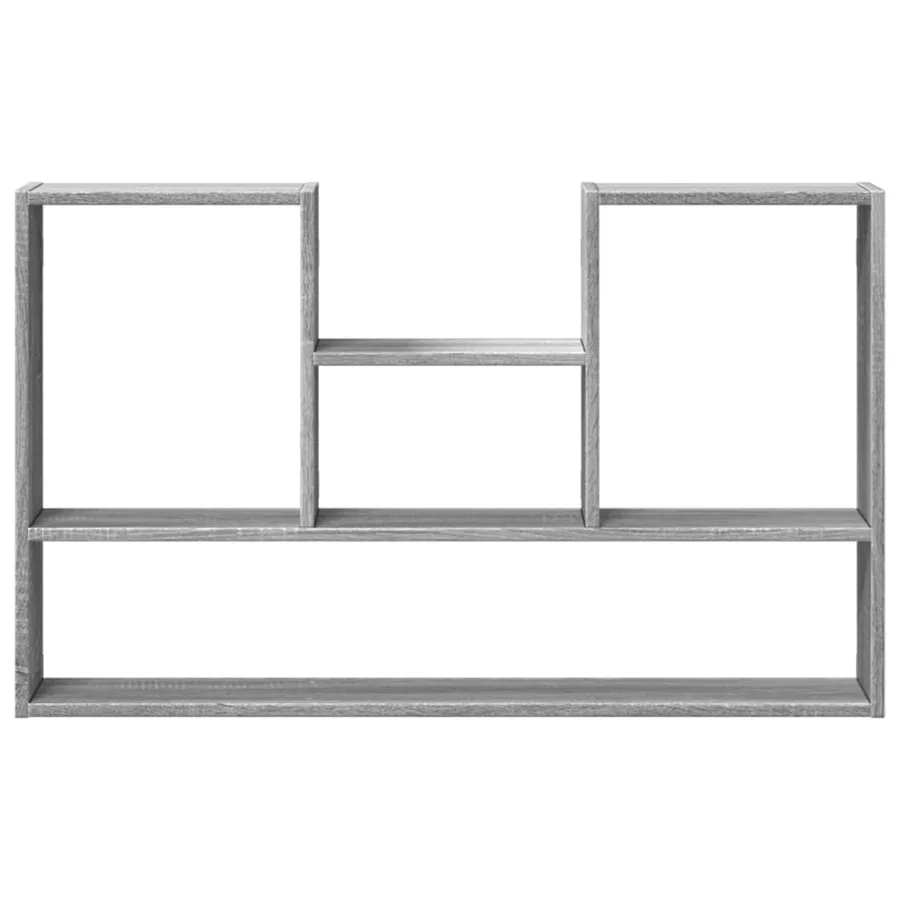 Étagère murale sonoma gris 99x15x60 cm bois ingénierie - 4