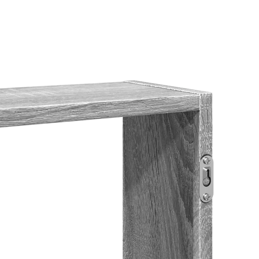 Étagère murale sonoma gris 99x15x60 cm bois ingénierie - 8