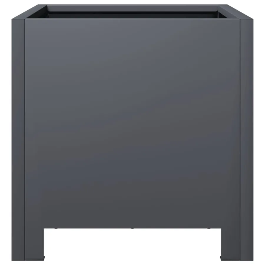 Jardinière anthracite 30x30x30 cm acier - 5