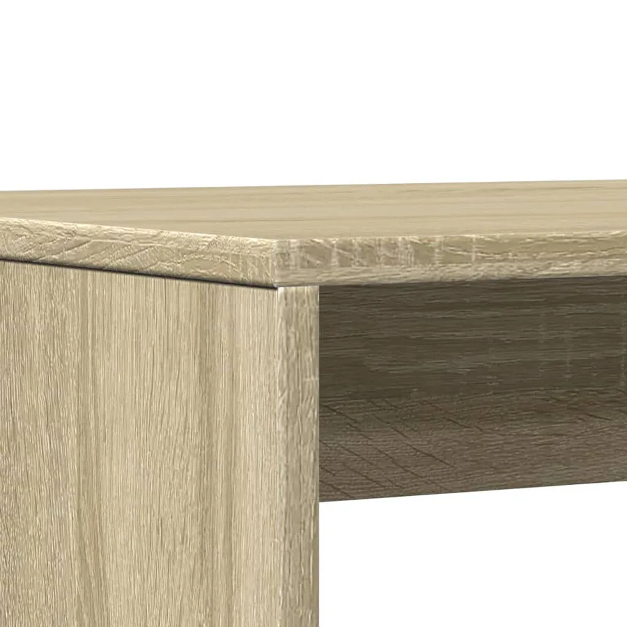 Ensemble table à manger et bancs 3 pcs bois d'ingénierie - 8