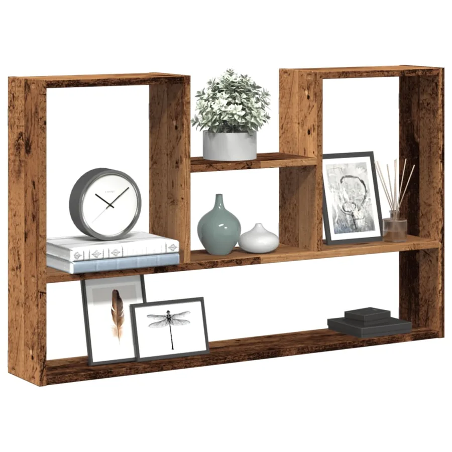 Étagère murale vieux bois 99x15x60 cm bois d'ingénierie
