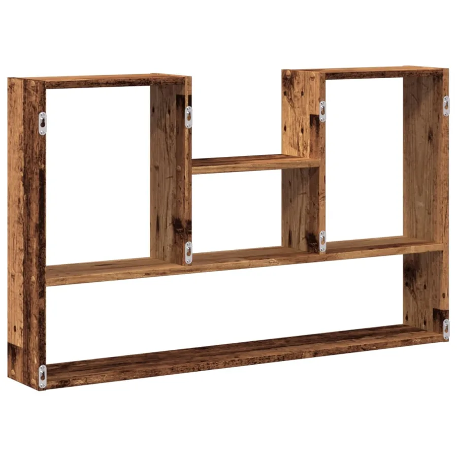 Étagère murale vieux bois 99x15x60 cm bois d'ingénierie - 6