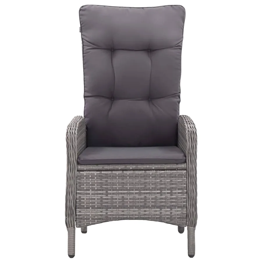 Ensemble à manger de jardin 7 pcs Gris - 7