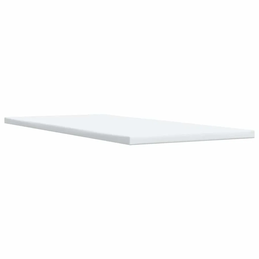 Sommier à lattes de lit avec matelas Crème 90x200 cm Tissu - 8
