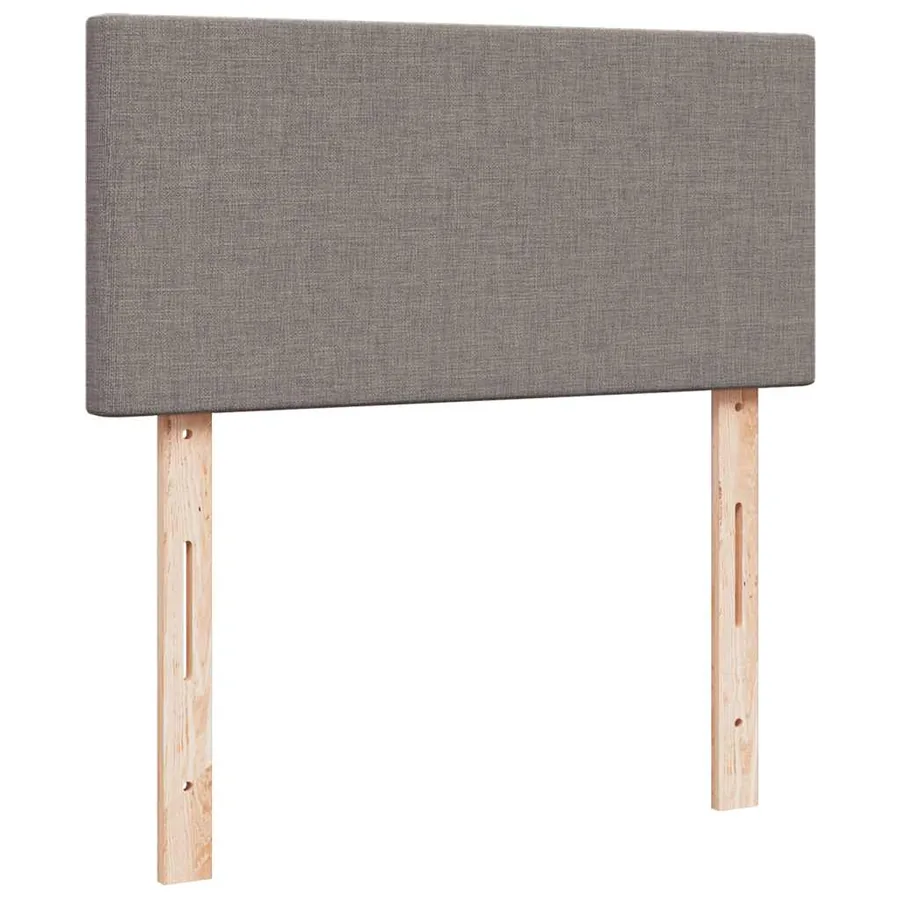 Sommier à lattes de lit avec matelas Taupe 100x200 cm Tissu - 12