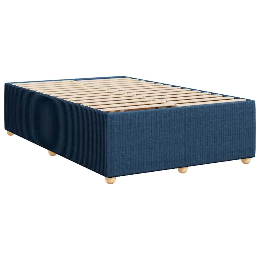 Sommier à lattes de lit avec matelas Bleu 120x200 cm Tissu - 10