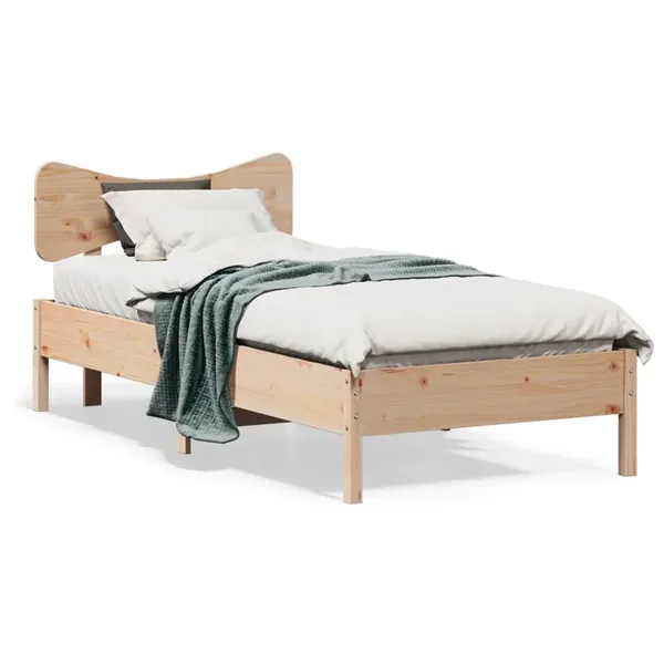 Cadre de lit sans matelas 90x200 cm bois de pin massif