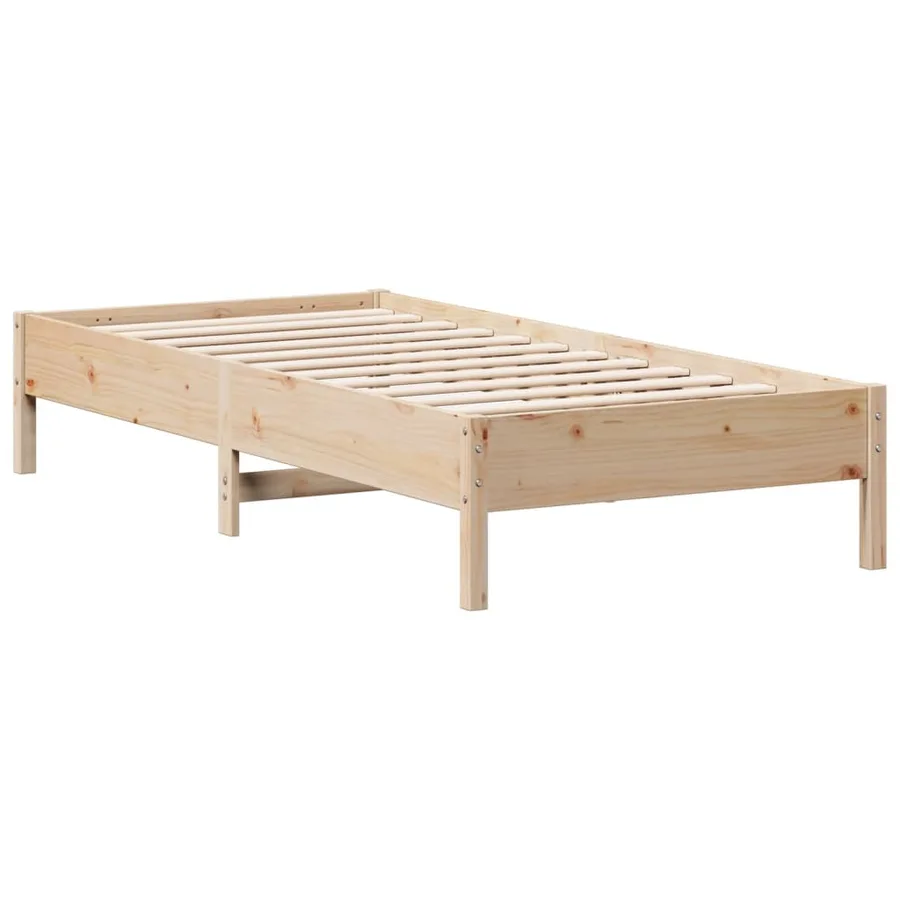 Cadre de lit sans matelas 90x200 cm bois de pin massif - 5
