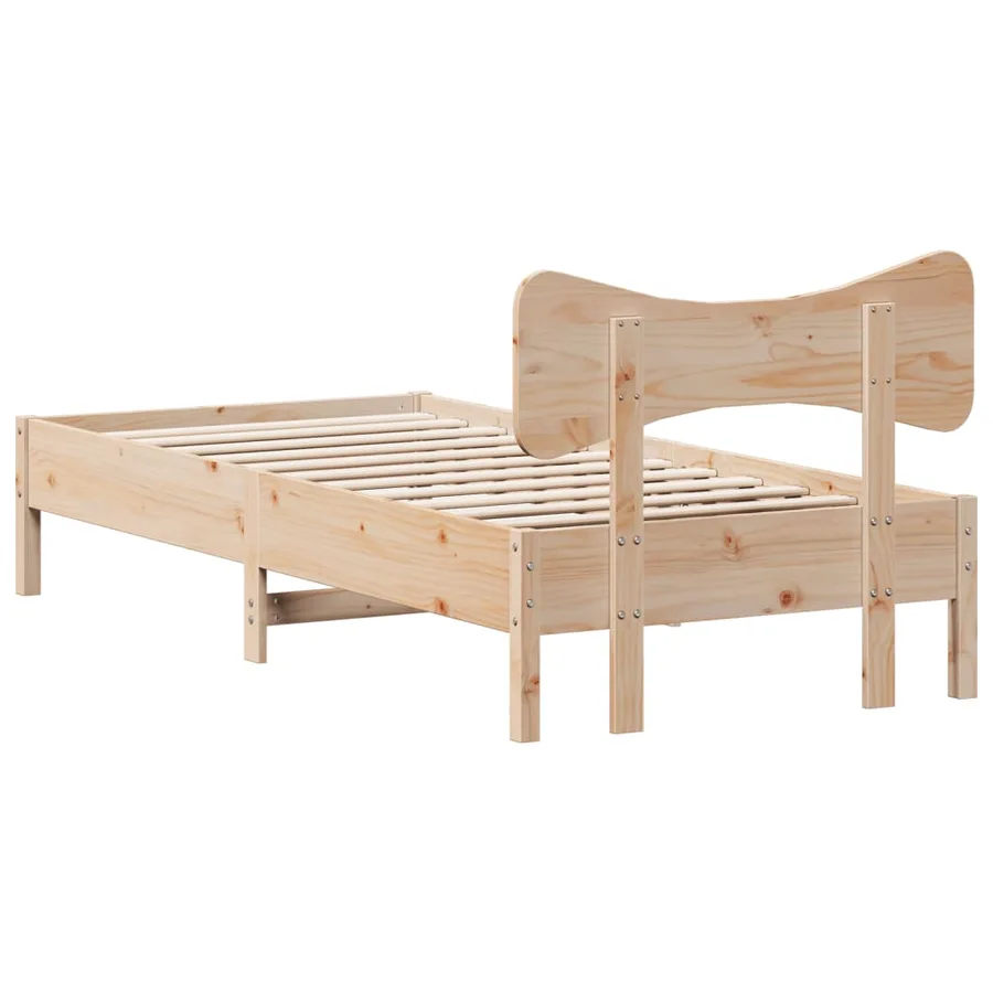 Cadre de lit sans matelas 90x200 cm bois de pin massif - 8