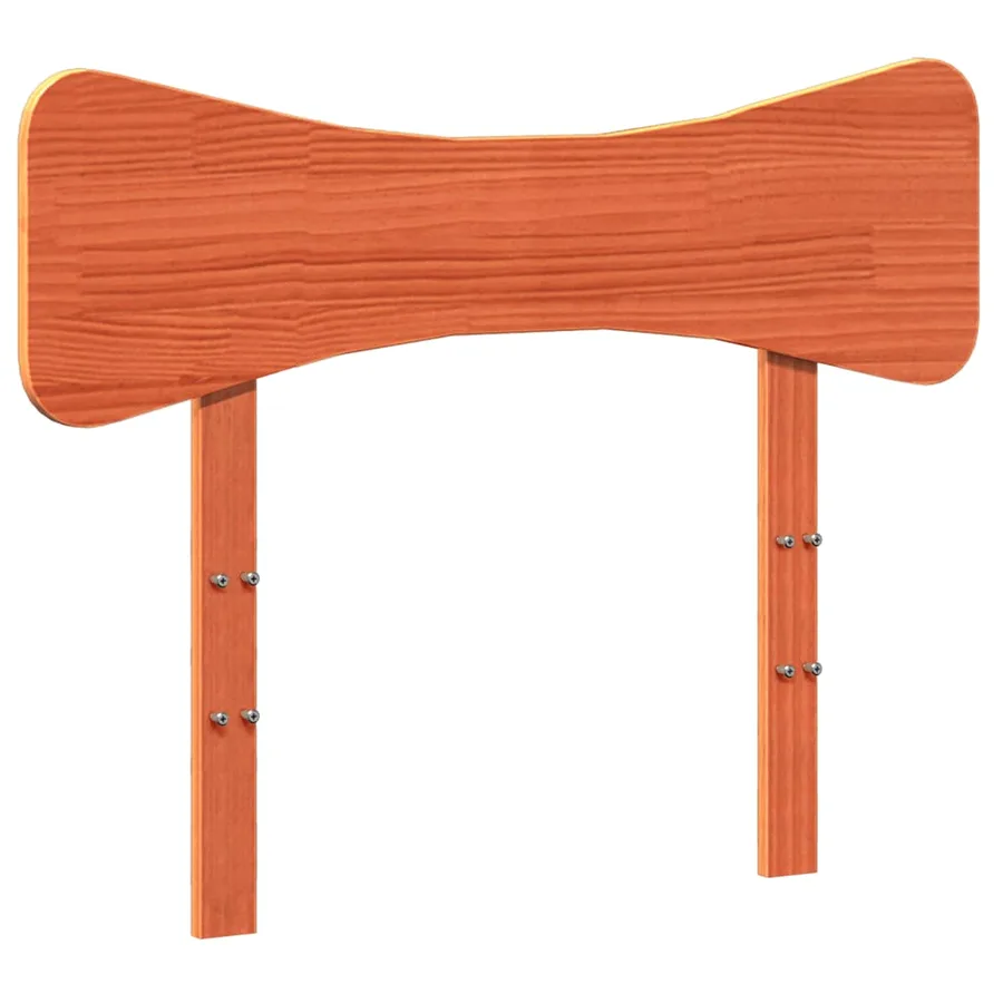 Cadre de lit sans matelas cire marron 90x200 cm bois pin massif - 6