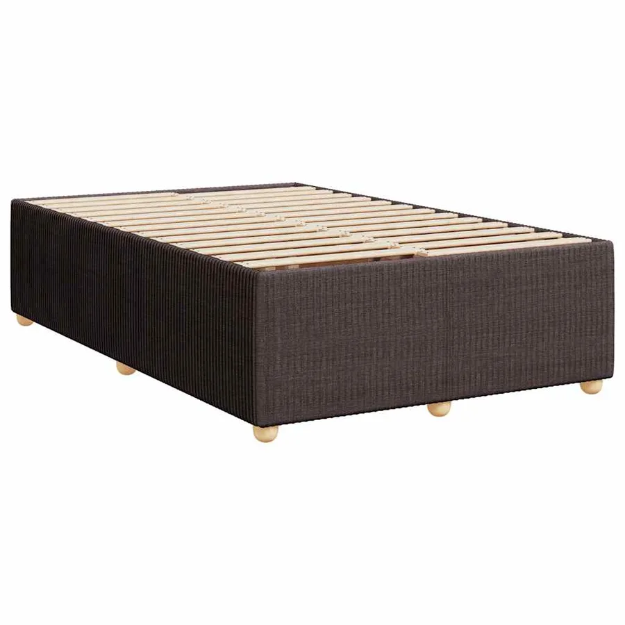Sommier à lattes de lit avec matelas Marron foncé 120x200 cm - 9