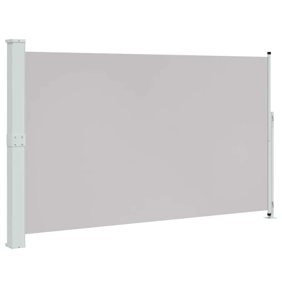 Auvent latéral rétractable de patio 180x300 cm Gris - 2