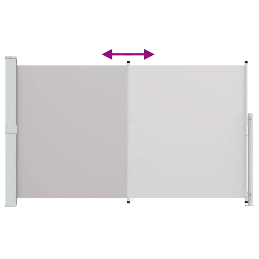 Auvent latéral rétractable de patio 180x300 cm Gris - 7