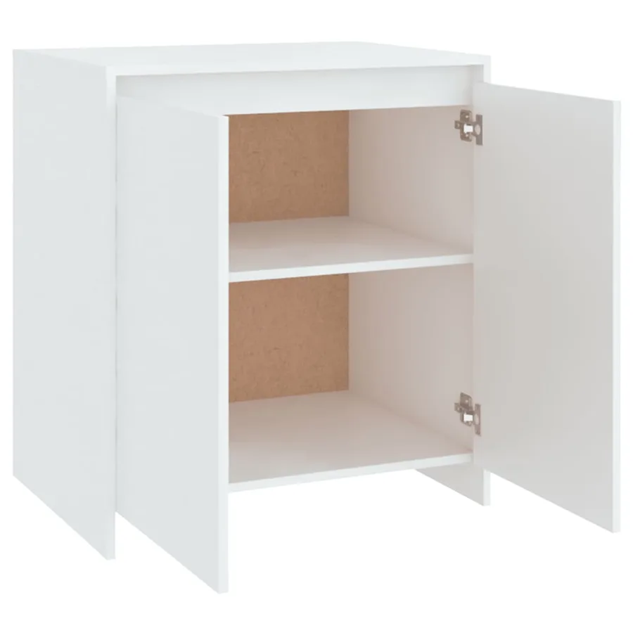 Buffet Blanc 70x41x75 cm Bois d'ingénierie - 8