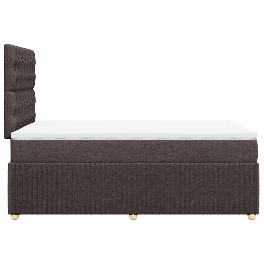 Sommier à lattes de lit avec matelas Marron foncé 120x200 cm - 7