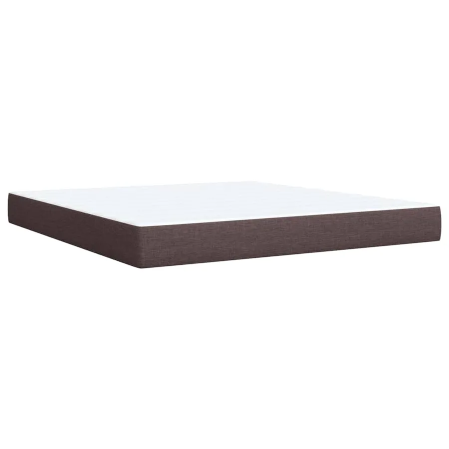 Sommier à lattes de lit avec matelas Marron foncé 180x200 cm - 10