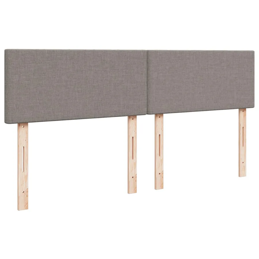 Sommier à lattes de lit avec matelas Taupe 180x200 cm Tissu - 7