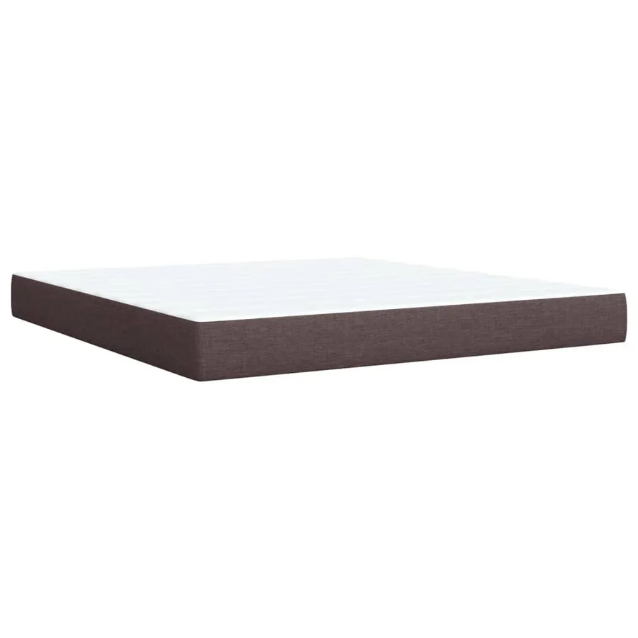 Sommier à lattes de lit avec matelas Marron foncé 180x200 cm - 10