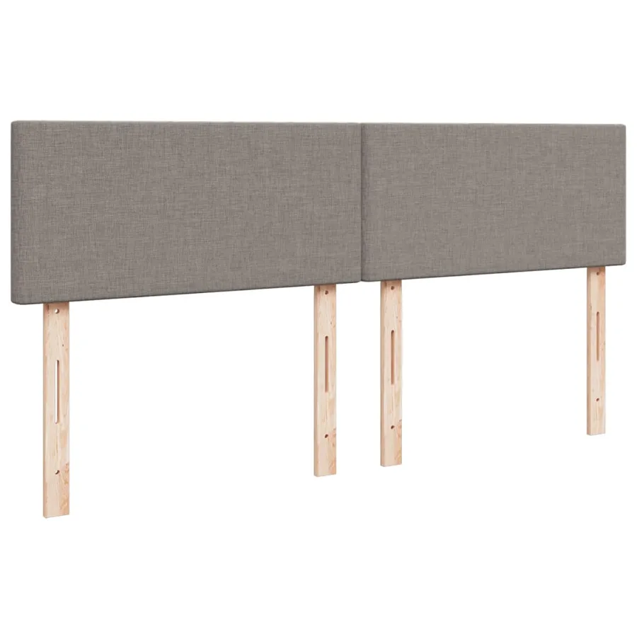 Sommier à lattes de lit avec matelas Taupe 180x200 cm Tissu - 12