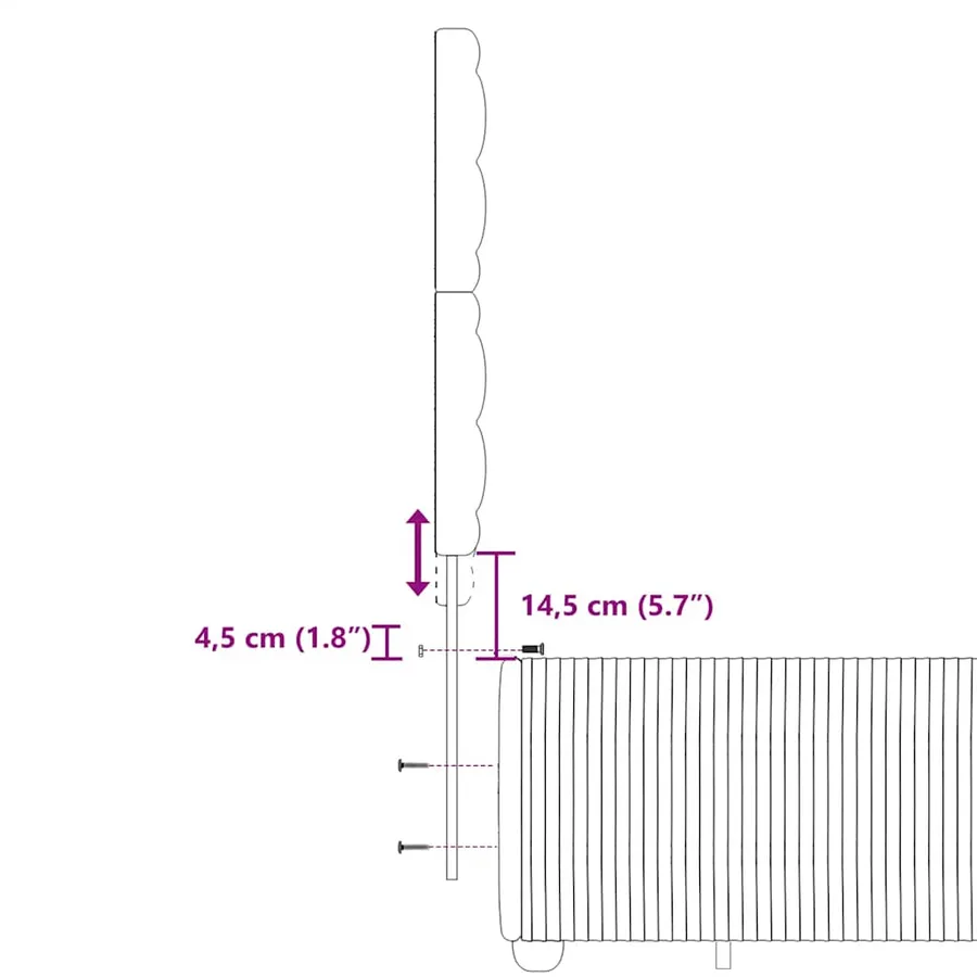 Sommier à lattes de lit avec matelas Gris clair 200x200cm Tissu - 19
