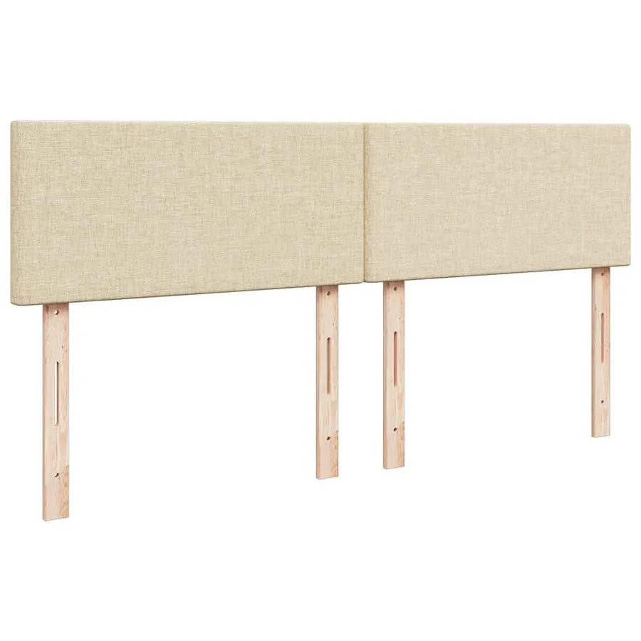 Sommier à lattes de lit avec matelas Crème 180x200 cm Tissu - 12