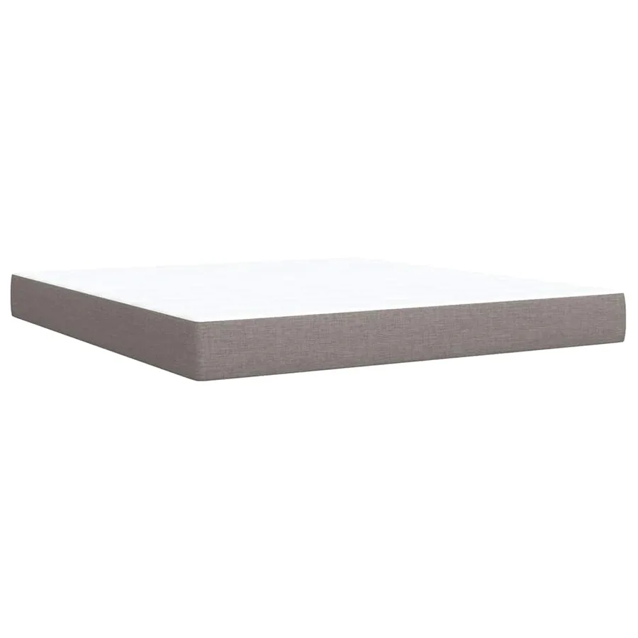 Sommier à lattes de lit avec matelas Taupe 180x200 cm Tissu - 10