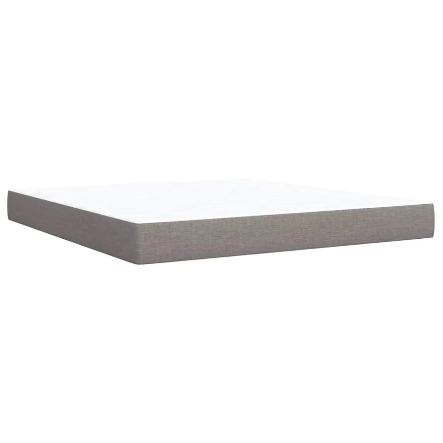 Sommier à lattes de lit avec matelas Taupe 180x200 cm Tissu - 10