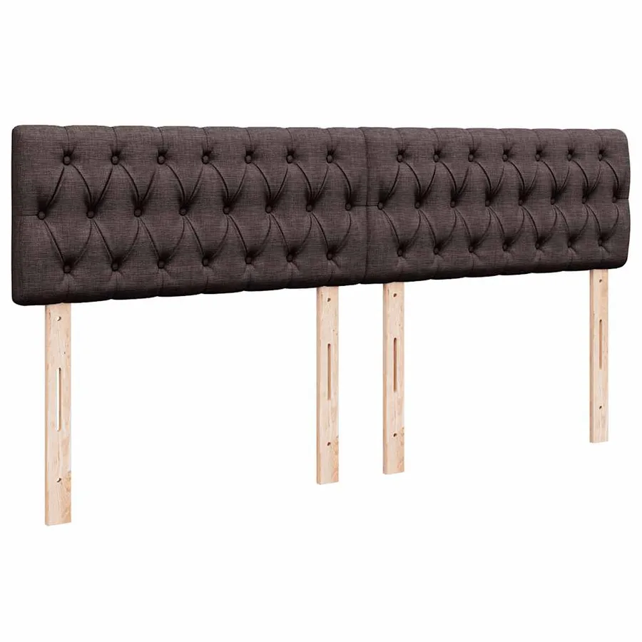 Sommier à lattes de lit avec matelas Marron foncé 200x200 cm - 7