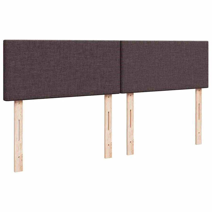 Sommier à lattes de lit avec matelas Marron foncé 200x200 cm - 7