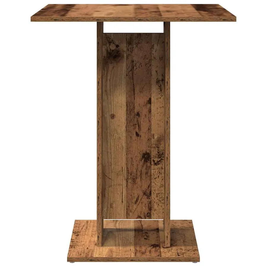 Table de bistro vieux bois 60x60x75 cm bois d'ingénierie - 4