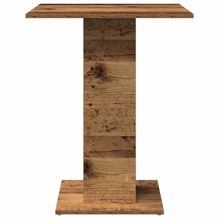 Table de bistro vieux bois 60x60x75 cm bois d'ingénierie - 5