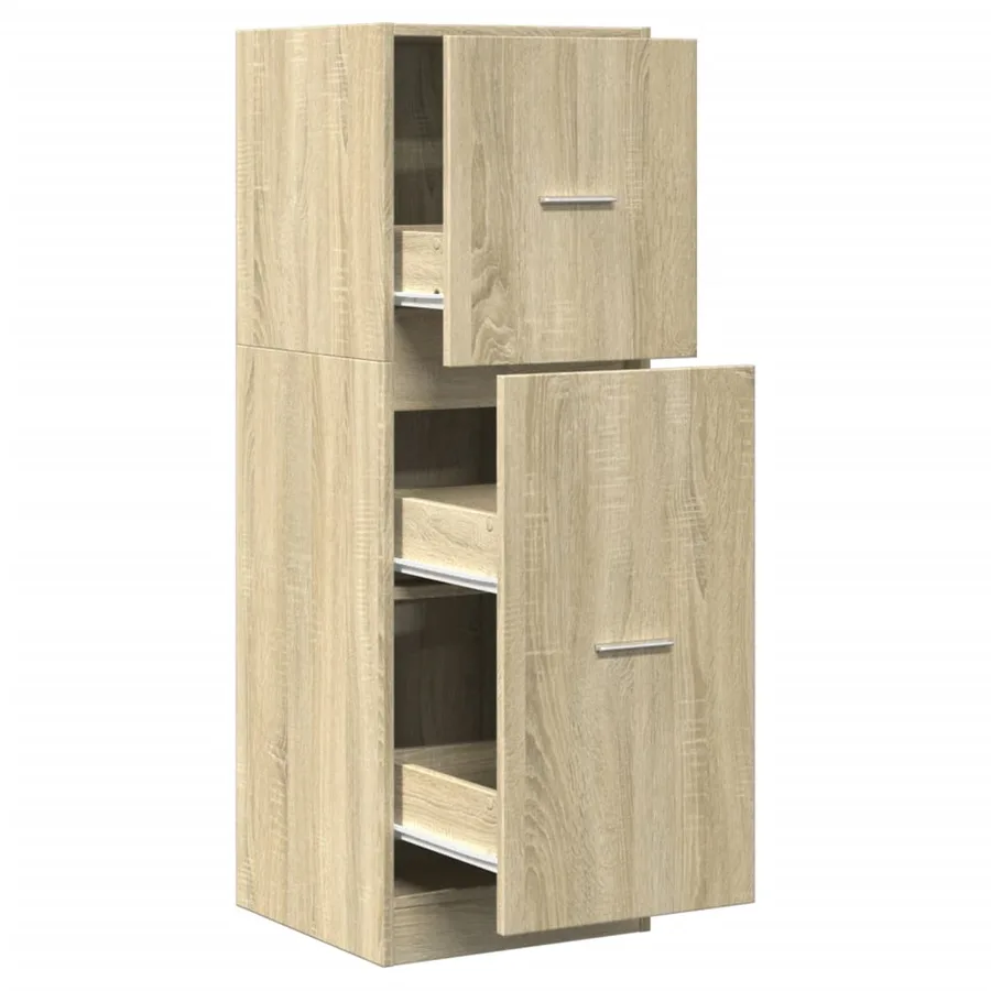 Armoire d'apothicaire chêne sonoma 40x41x118 cm bois ingénierie - 2