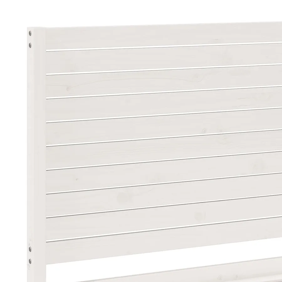 Cadre de lit extra long sans matelas 160x210 cm bois massif - 7