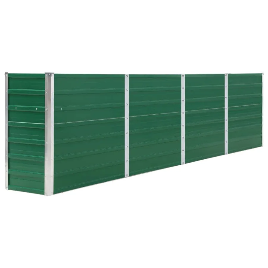 Jardinière 320x40x77 cm Acier galvanisé Vert - 2