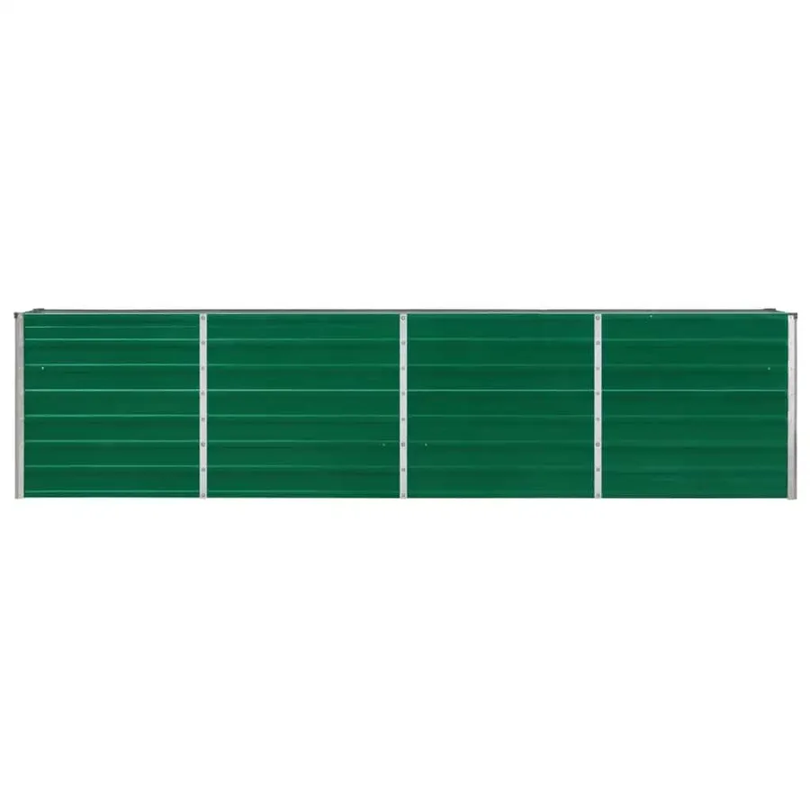 Jardinière 320x40x77 cm Acier galvanisé Vert - 5