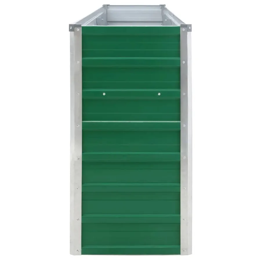 Jardinière 320x40x77 cm Acier galvanisé Vert - 6
