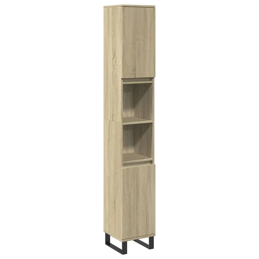 Ensemble de meubles de salle de bain 3 pcs chêne sonoma - 8