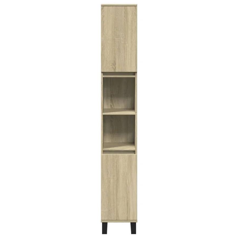Ensemble de meubles de salle de bain 3 pcs chêne sonoma - 9