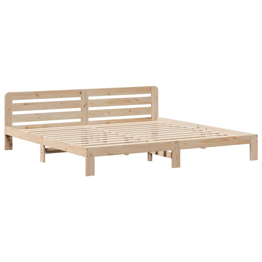 Cadre de lit sans matelas 180x200 cm bois massif de pin - 3