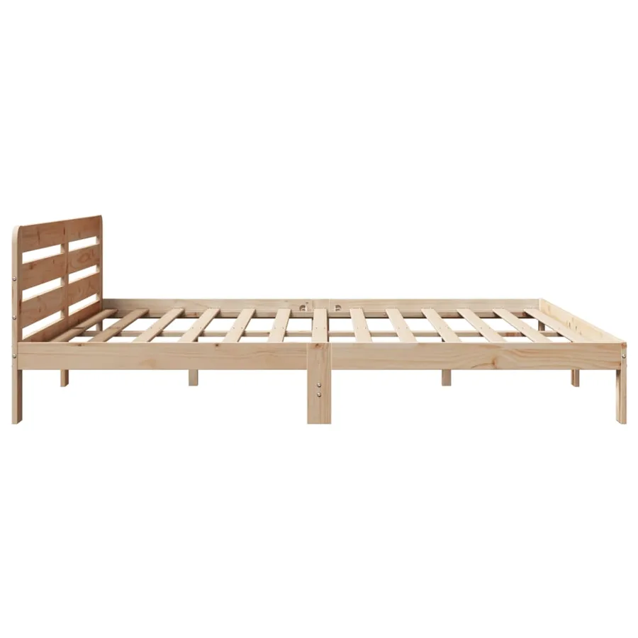 Cadre de lit sans matelas 180x200 cm bois massif de pin - 5
