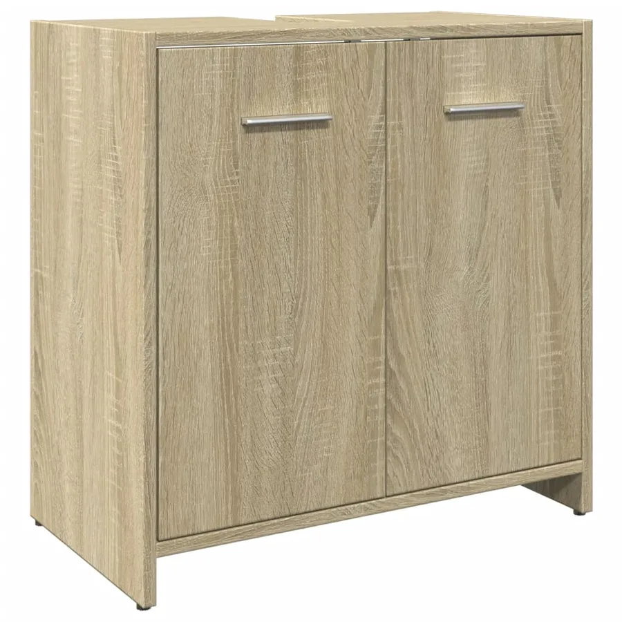 Ensemble de meubles de salle de bain 4 pcs chêne sonoma - 8