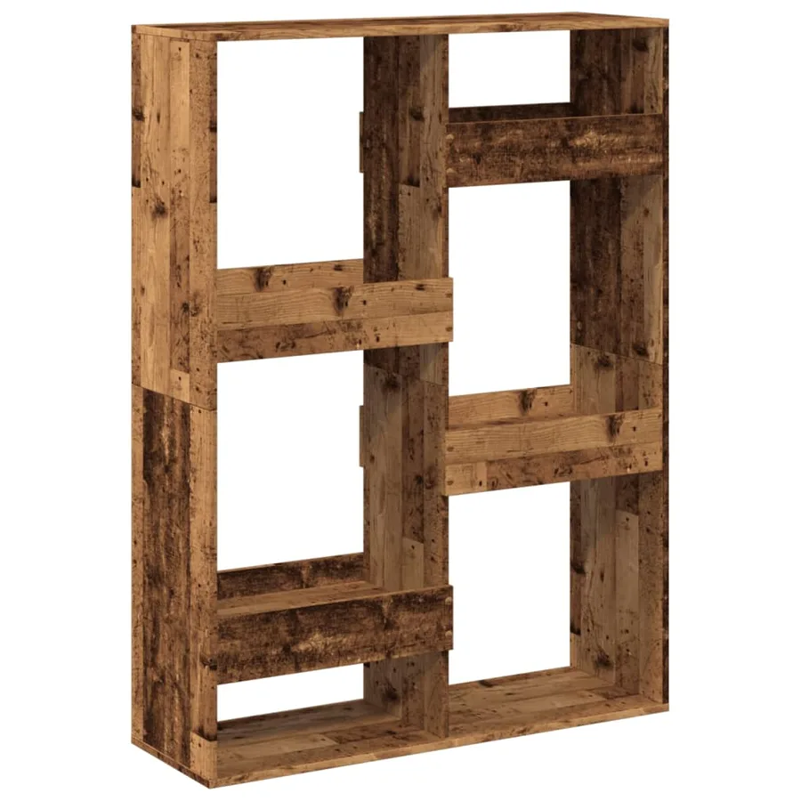 Cloison de séparation vieux bois 100x33x135cm bois d'ingénierie - 2
