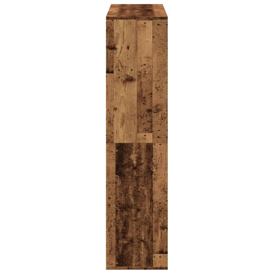 Cloison de séparation vieux bois 100x33x135cm bois d'ingénierie - 5