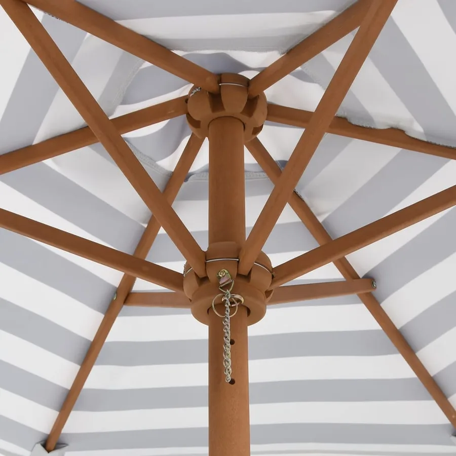 Table de pique-nique pour 6 enfants avec parasol hexagone sapin - 9