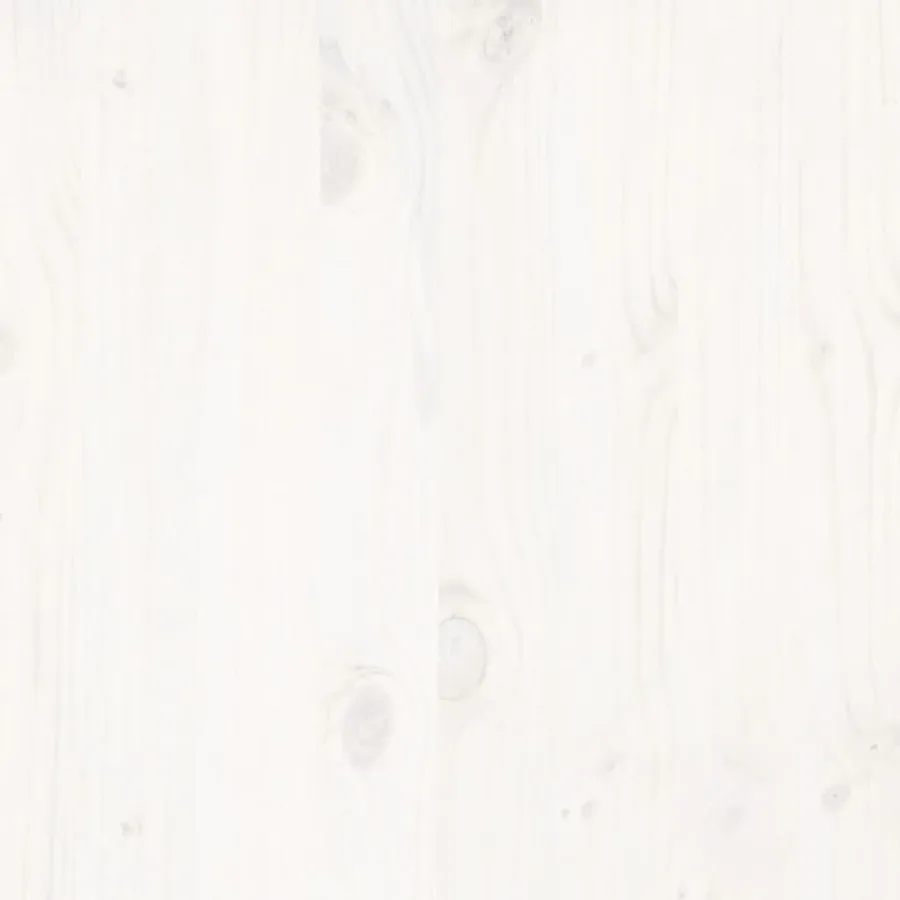 Cadre de lit sans matelas blanc 200x200 cm bois massif de pin - 7