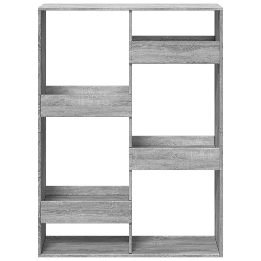 Cloison de séparation sonoma gris 100x33x135 cm bois ingénierie - 4