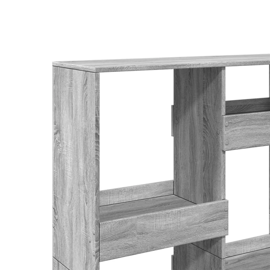 Cloison de séparation sonoma gris 100x33x135 cm bois ingénierie - 7