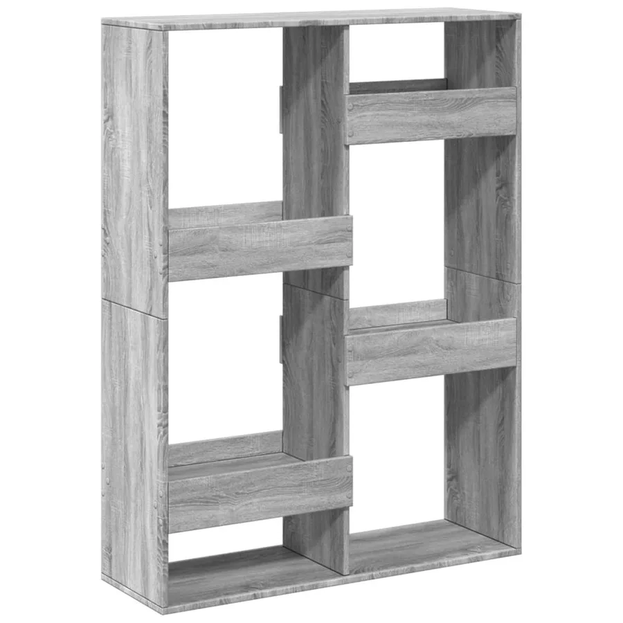 Bibliothèque sonoma gris 100x33x135 cm bois d'ingénierie - 2